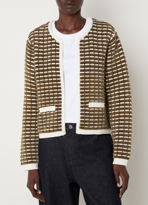 French Connection Dion Noar grofgebreid openvallend vest