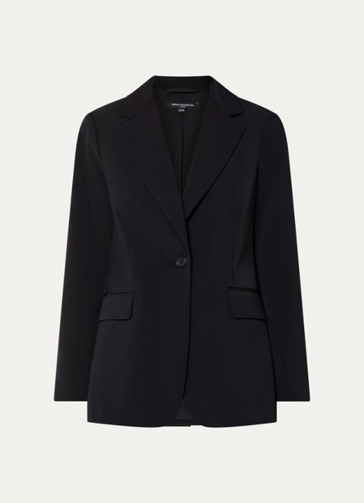 French Connection Harrie blazer met klepzakken - voorkant zwart