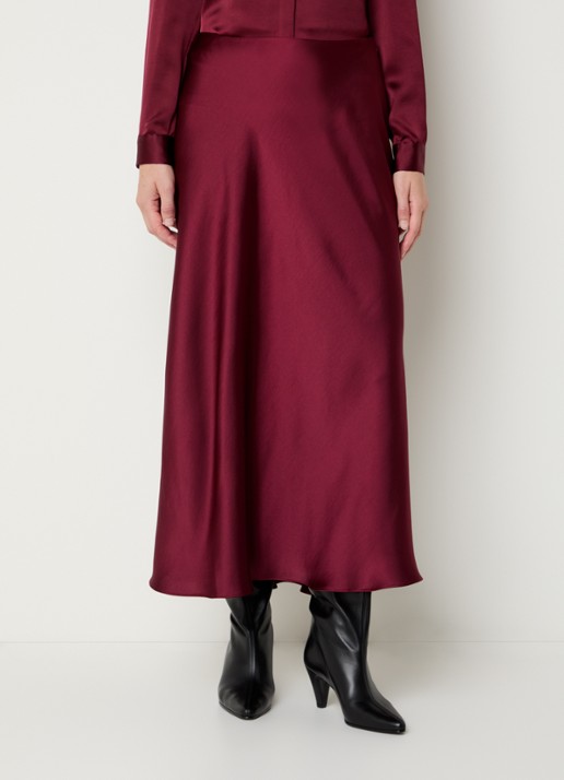 French Connection Irina midi rok van satijn