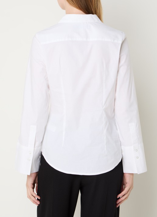 French Connection Isabelle blouse met asymmetrische zoom - achterkant wit