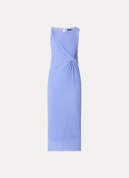 French Connection Ivy Cambria midi jurk met plissé - voorkant 3 lavendel
