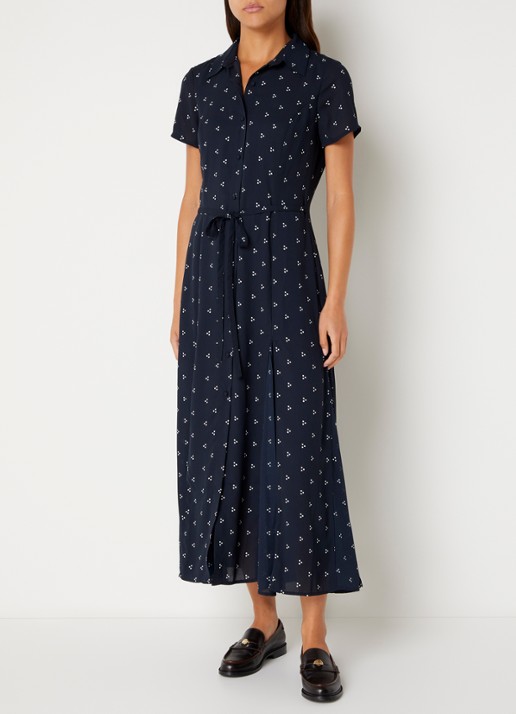 French Connection Laney midi blousejurk met stippenprint