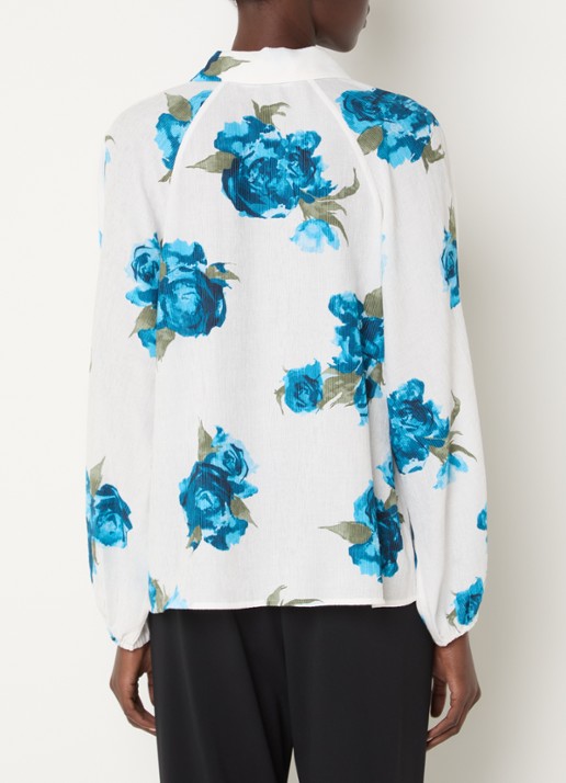 French Connection Lara Aleya blouse met bloemenprint - achterkant 3 wit