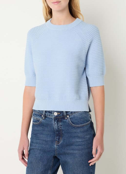 French Connection Lilly Mozart grofgebreide top met structuur