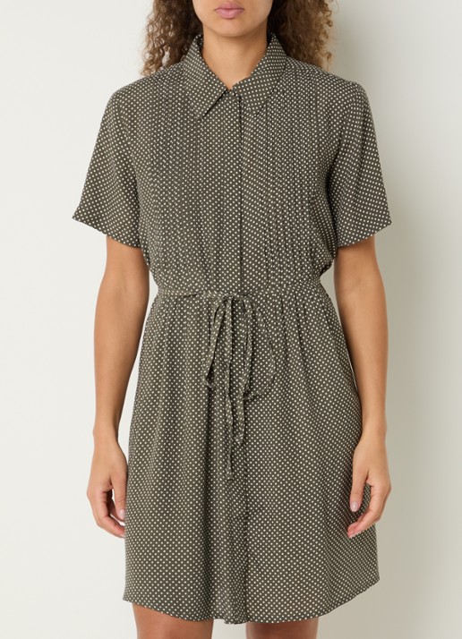 French Connection lizzy Midi blousejurk met strikdetail en print