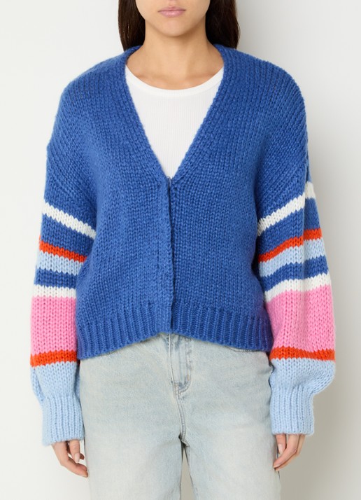 French Connection Monroe grofgebreid vest met ballonmouwen