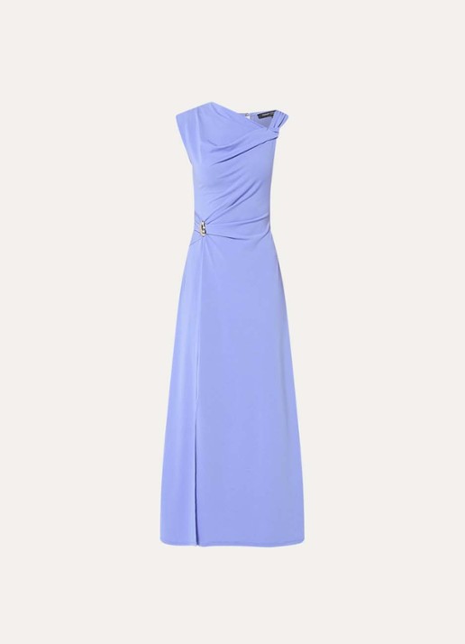 French Connection Pascha asymmetrische maxi jurk met gesp detail - voorkant lavendel