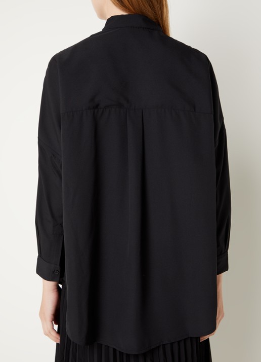 French Connection Rhodes oversized tuniek - achterkant 4 zwart