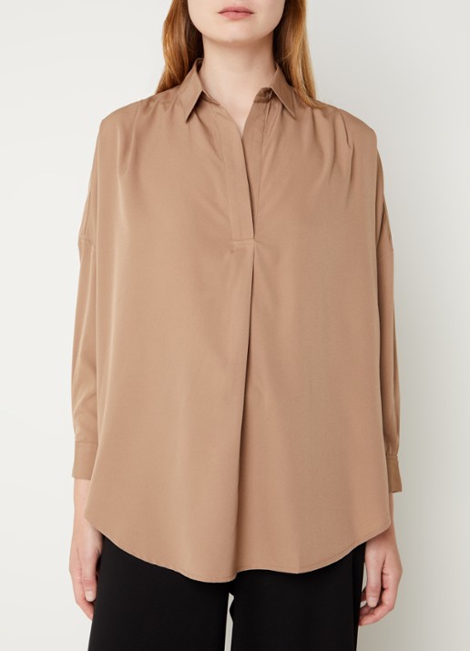 French Connection Rhodes oversized tuniek - detail 2 zand