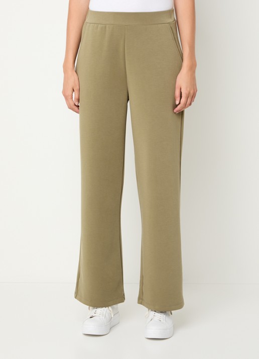 French Connection Wren high waist wide fit pantalon met steekzakken