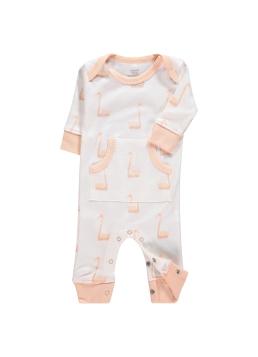 Fresk Babypak met print en steekzakken - voorkant 2 lichtroze