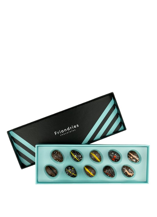 Friandries Easter Praline Collection chocolade paaseieren 10 stuks - voorkant undefined