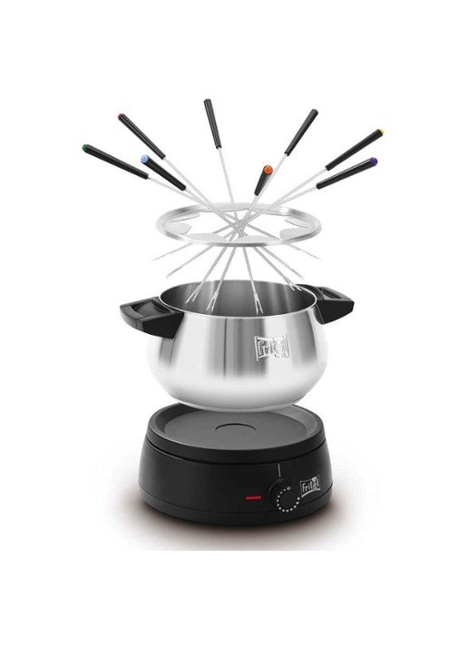 Fritel Fondue 27 x 24 cm FO 2470  - voorkant zilver