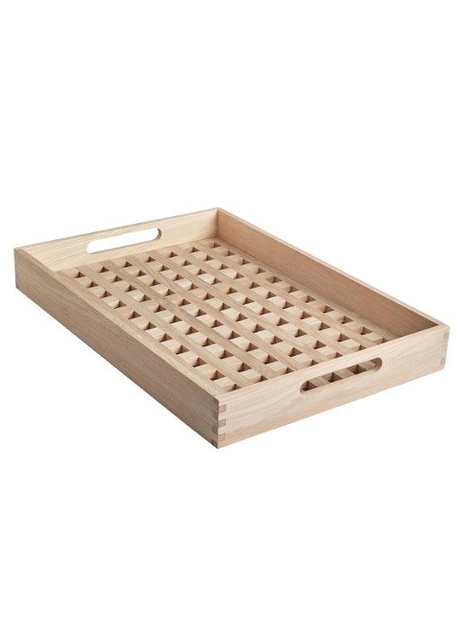Fritz Hansen Fionia serveerplank 52 cm - voorkant bruin