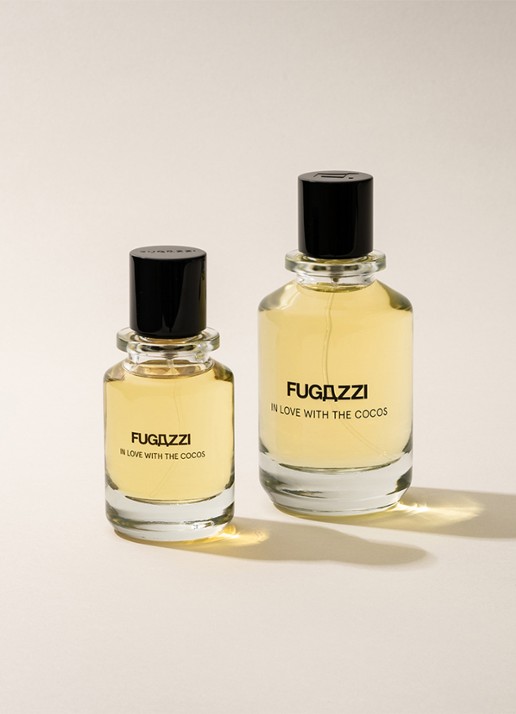 Fugazzi In Love with the Cocos Extrait de Parfum - travel size - voorkant 3 beige