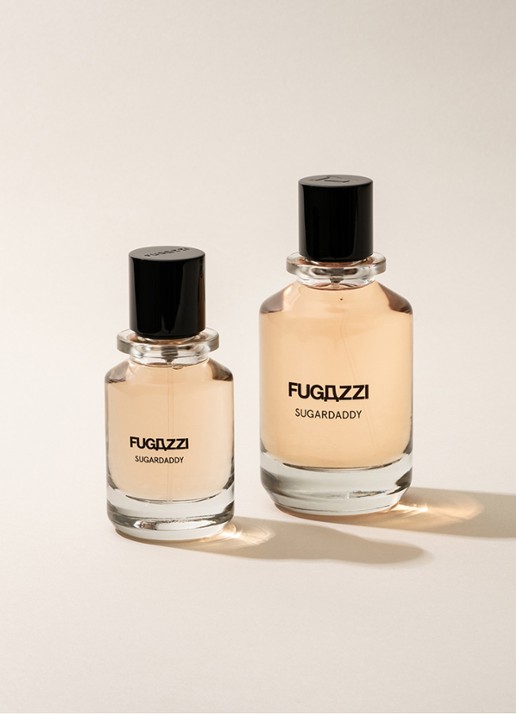 Fugazzi Sugardaddy Extrait de Parfum - travel size - voorkant 2 beige