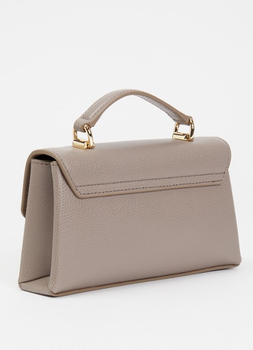 FURLA 1927 Mini handtas van leer met structuur - achterkant 4 grijs