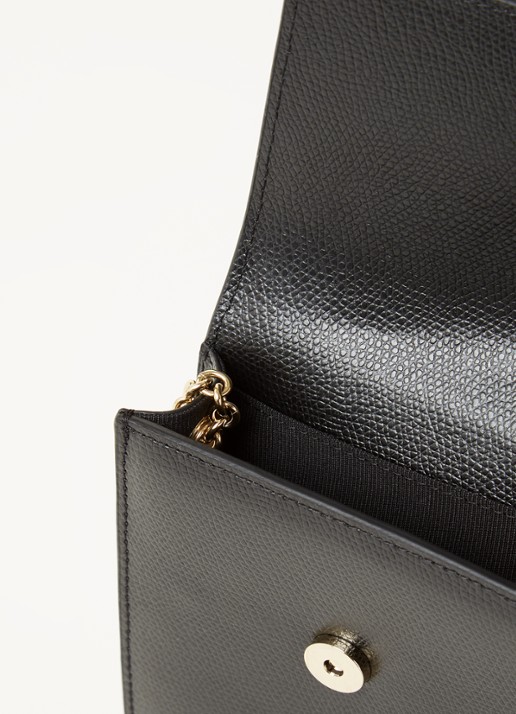 FURLA 1927 Mini Vertical crossbodytas van leer - detail 2 zwart