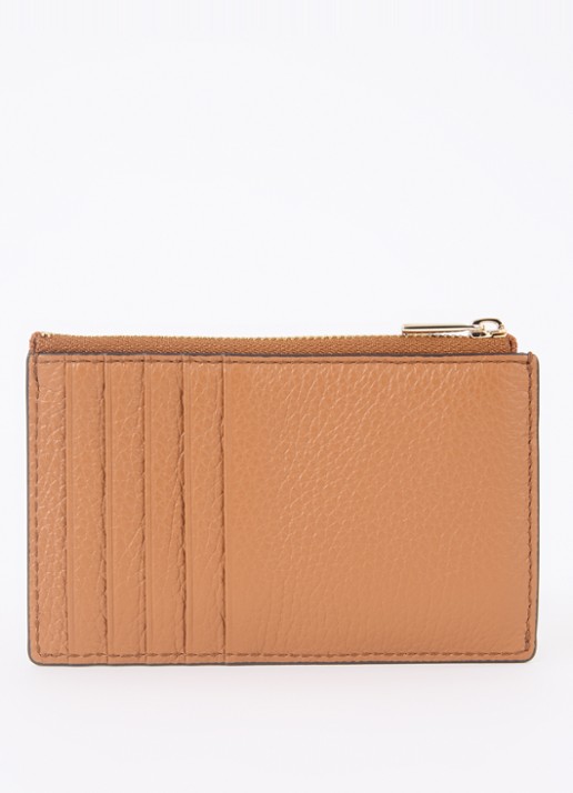FURLA Camelia M pasjeshouder van leer - achterkant 3 cognac