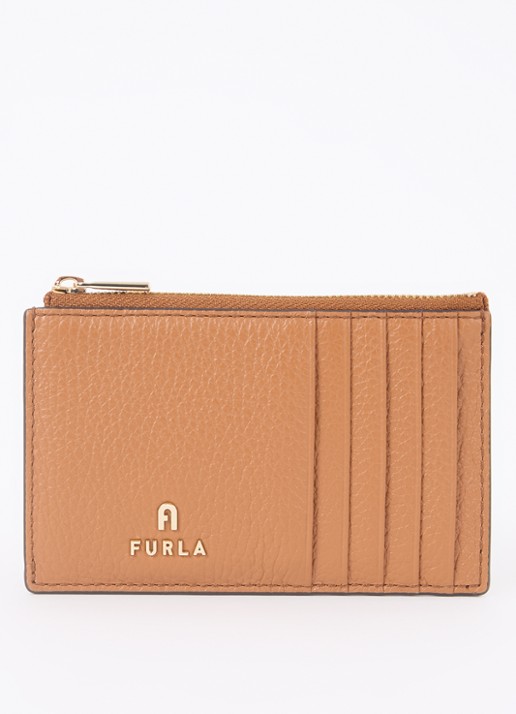 FURLA Camelia M pasjeshouder van leer - voorkant cognac