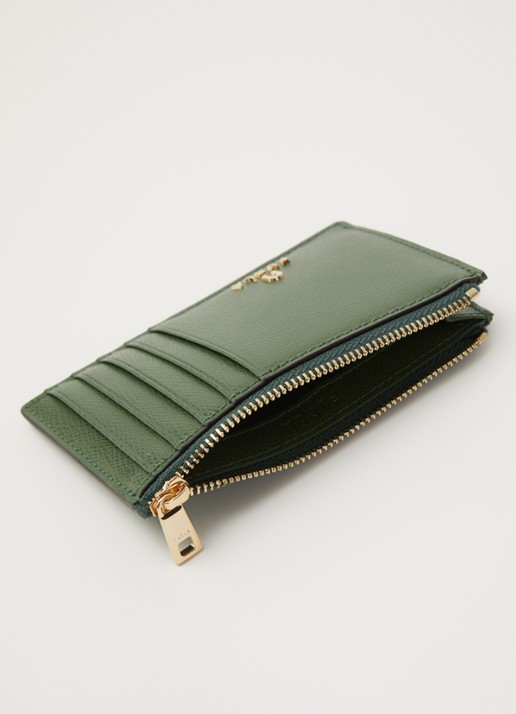 FURLA Camelia M pasjeshouder van leer - voorkant 2 groen