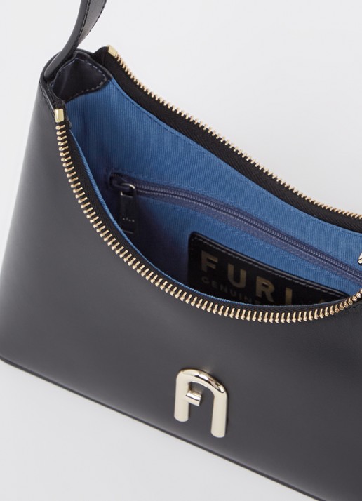 FURLA Diamante Mini schoudertas van leer - detail 3 zwart