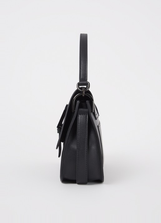 FURLA Flow handtas M van kalfsleer - detail 4 zwart