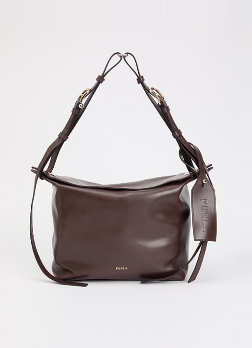 FURLA Ginevra M schoudertas van leer