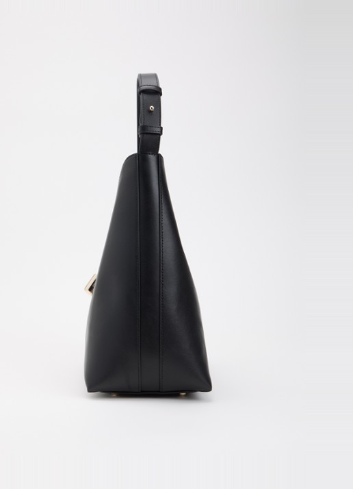 FURLA Goccia M schoudertas van kalfsleer - detail 4 zwart