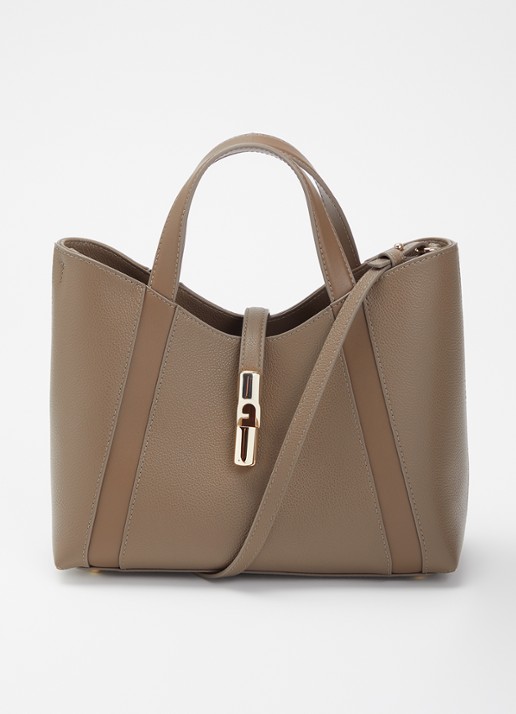 FURLA Goccia S shopper van leer met afneembare schouderriem