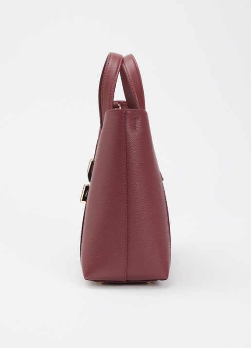 FURLA Goccia S shopper van leer met afneembare schouderriem - detail 4 rood