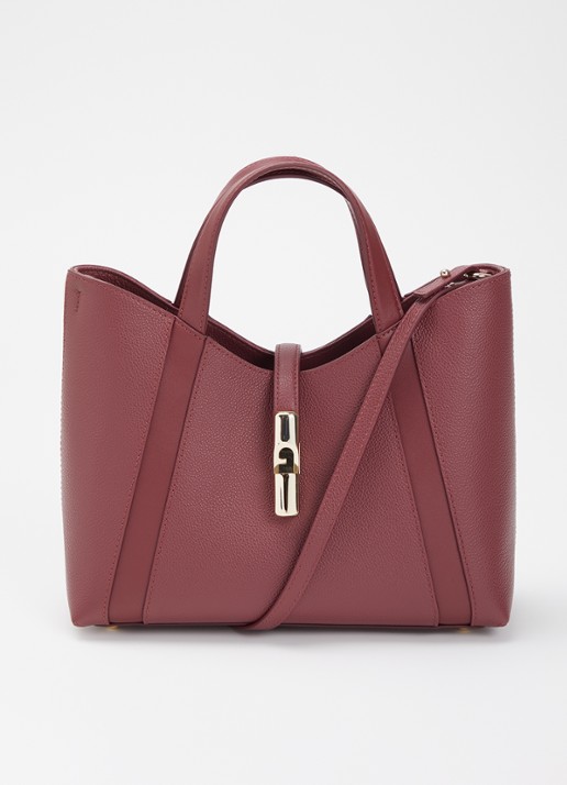 FURLA Goccia S shopper van leer met afneembare schouderriem