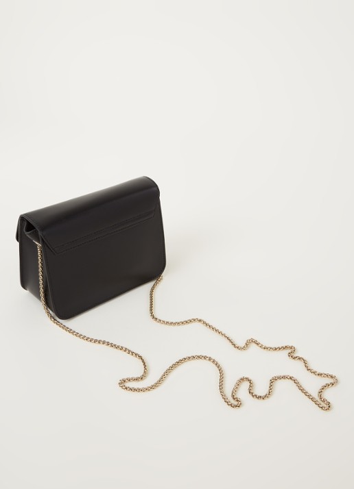 FURLA Metropolis Mini crossbodytas van leer - achterkant 4 zwart