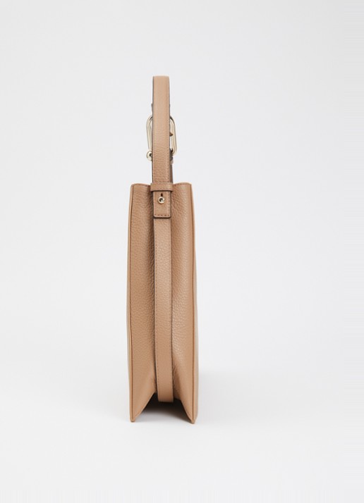 FURLA Nuvola L schoudertas van kalfsleer - detail 4 beige