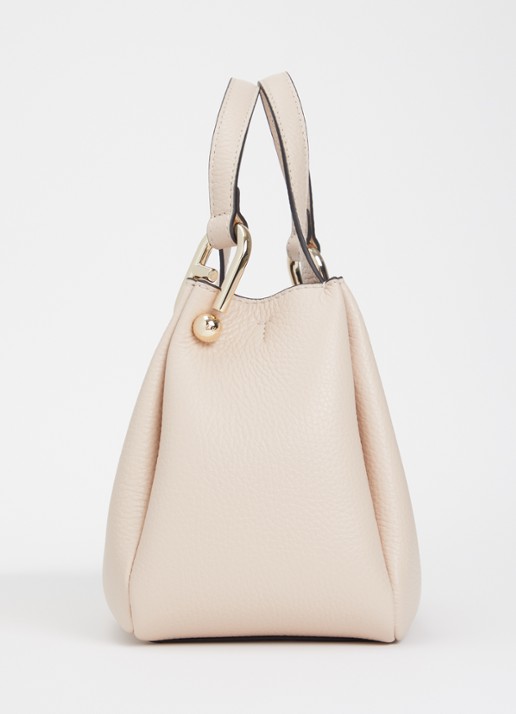FURLA Nuvola Mini handtas van leer - detail 3 beige