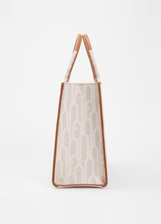 FURLA Opportunity L handtas met print  - detail 3 beige
