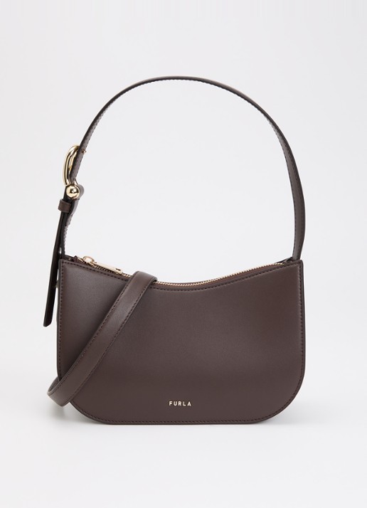 FURLA Sara S schoudertas van leer met verstelbare schouderriem