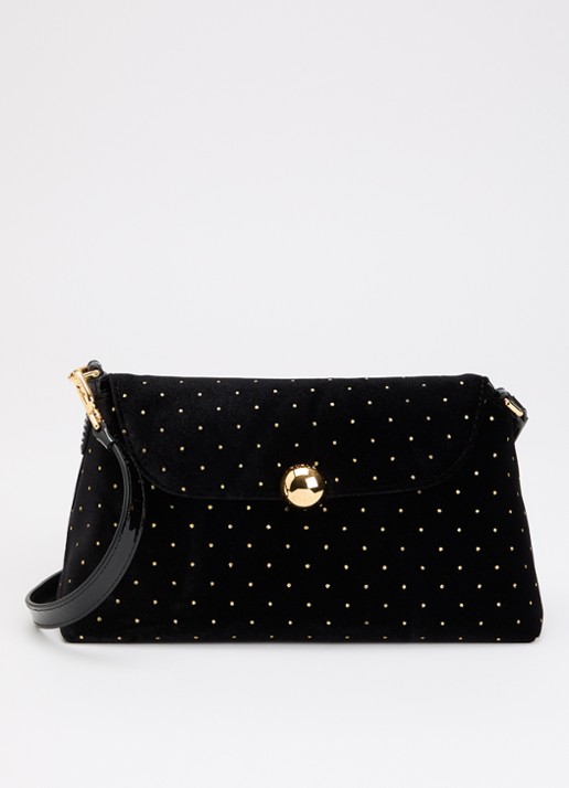 FURLA Sfera Soft Mini crossbodytas van fluweel met verstelbare schouderriem