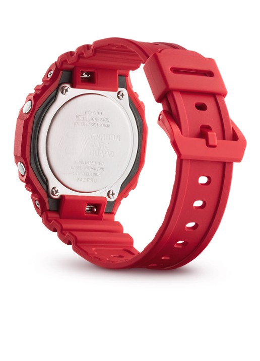 G-Shock Horloge GA-2100-4AER - detail 3 rood