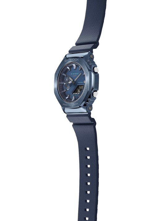 G-Shock Metal horloge GM-2100 - detail 4 donkerblauw