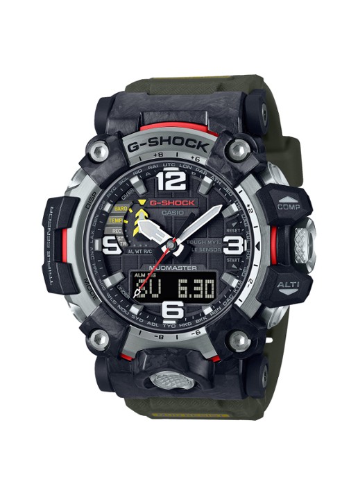 G-Shock Mudmaster horloge GWG-2000-1A3ER - voorkant 4 zwart