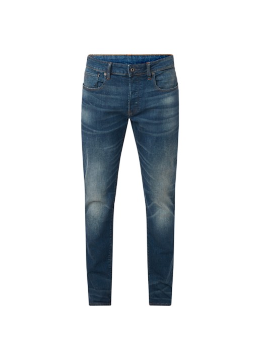 G-Star RAW 3301 slim fit jeans met stretch - voorkant 4 indigo
