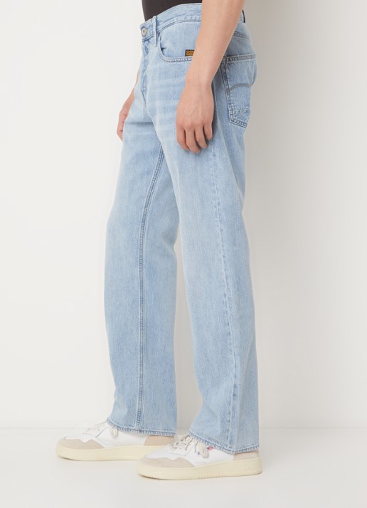 G-Star RAW Dakota straight leg jeans met lichte wassing - detail 4 indigo
