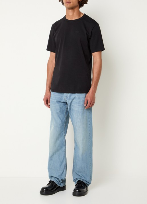 G-Star RAW Deeggie straight leg jeans met lichte wassing - voorkant 5 indigo