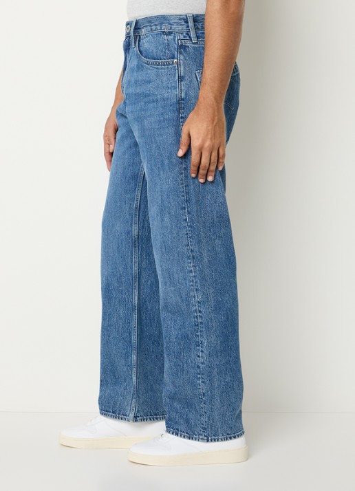 G-Star RAW Deeggie straight leg jeans met medium wassing - detail 5 indigo