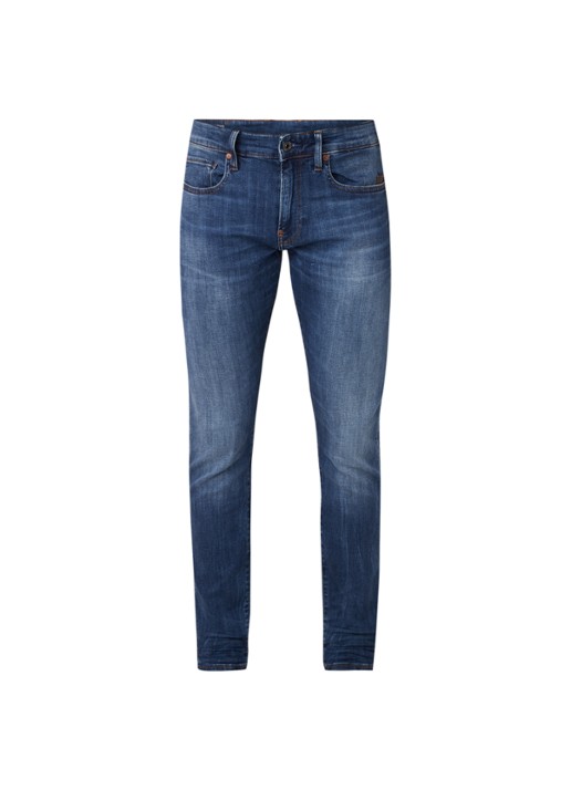 G-Star RAW Elto skinny jeans met medium wassing - voorkant 4 indigo