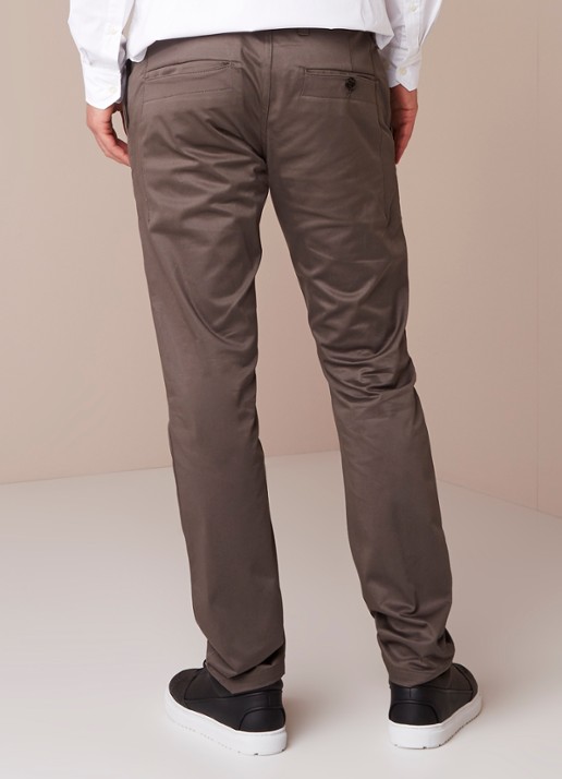 G-Star RAW G-Star RAW Bronson regular fit chino in katoenblend - achterkant grijs