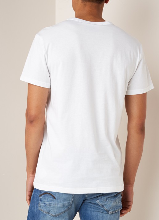 G-Star RAW Holorn T-shirt met logoprint - achterkant wit