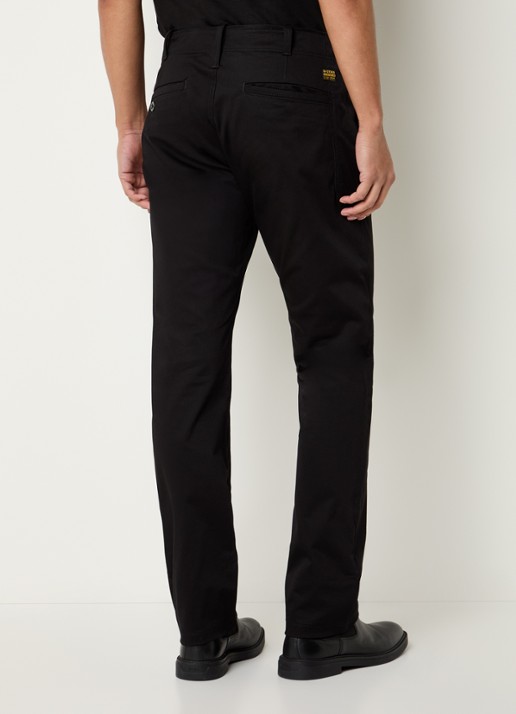 G-Star RAW Mosa straight fit chino met steekzakken - achterkant zwart