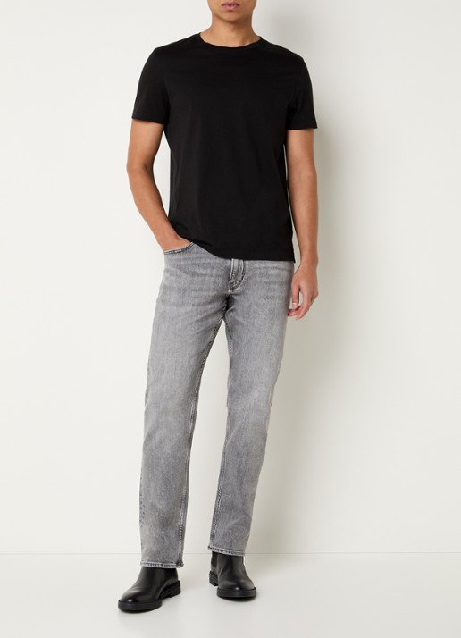 G-Star RAW Mosa straight leg jeans met gekleurde wassing - voorkant 2 grijs